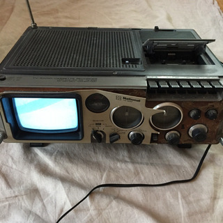【National】78年製 白黒テレビラジカセ