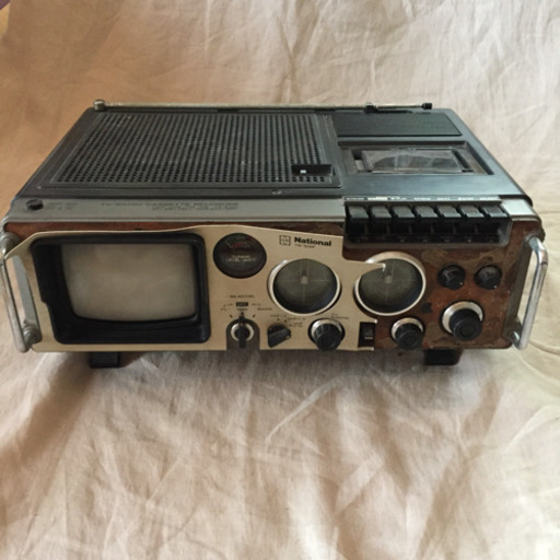 【National】78年製 白黒テレビラジカセ