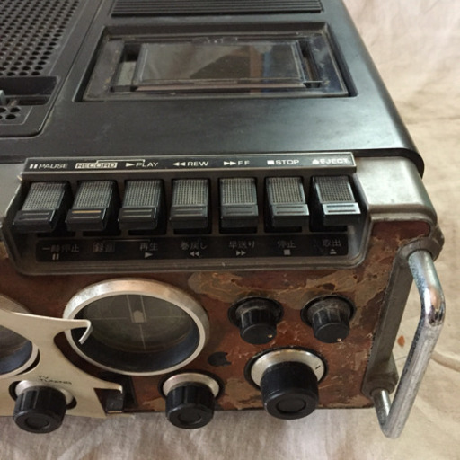 【National】78年製 白黒テレビラジカセ