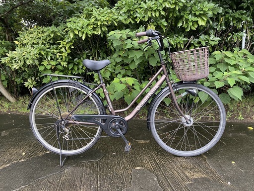 シティサイクル Ocean Kara 26インチ 外装6段変速 ブラウン