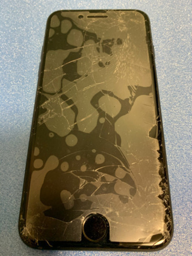 iPhone7 128GB ブラック 画面割れ iPhone 7 Jet Black 128 GB SIM