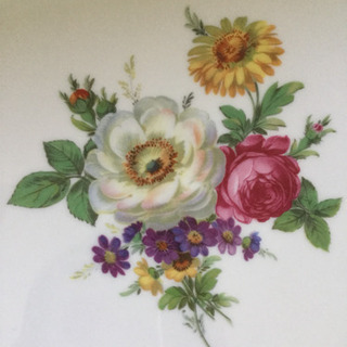 WEST GERMANY  大皿 深皿  (陶磁器)花柄 洋食器 2枚の画像