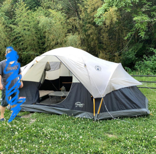 受け渡し予定者決まりました！コールマン　レッドキャニオン　8人用　テント　一回使用　［Coleman］［ファミリー］［キャンプ］［アウトドア］［グランピング］［車中泊］［ peak］［DOD］［大型テント］［防災］