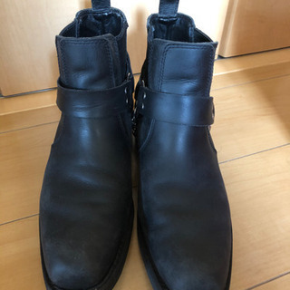 相談中！最終お値下げ！アルファ メンズ ショートブーツ 黒 25センチ