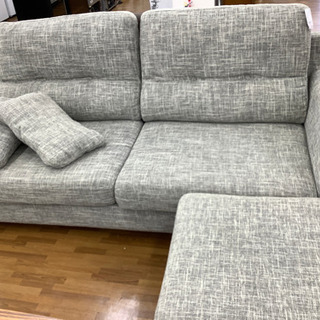 2人掛けソファ（オットマン付き）