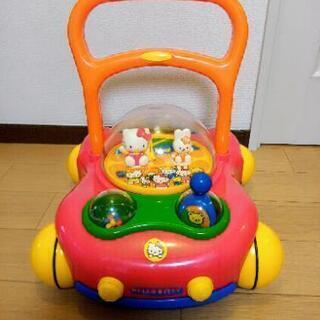 【受け渡し予定済】ハローキティの手押し車