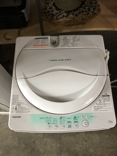 一人暮らし用！TOSHIBA 東芝 全自動洗濯機 4.2kg 2014年製 AW-704