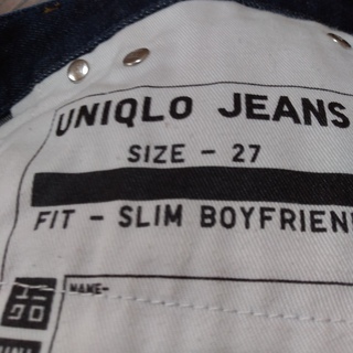 ★ユニクロ＊スリムボーイフレンドジーンズの画像