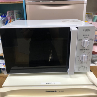 電子レンジ 2017年製　ハイアール　Haier ターンテーブル　