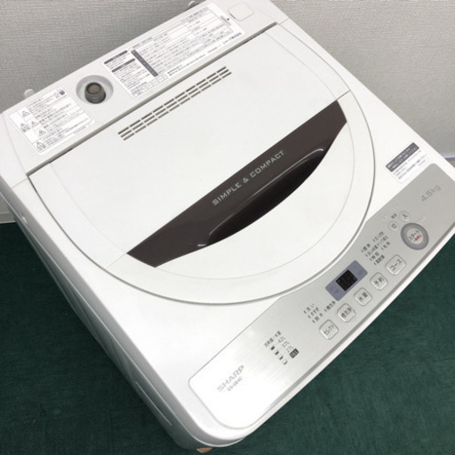配達無料地域あり＊SHARP 2019年製 4.5キロ＊新生活応援＊特別価格です！＊