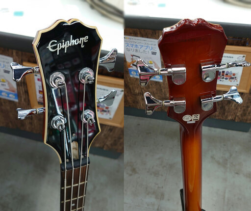 【EPIPHONE】バイオリンベース販売中！