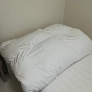【無印良品　羽根薄掛布団（シングル）150cmx210cm】直接...