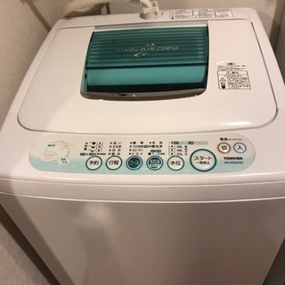 TOSHIBA　洗濯機　10年使用　無料　AW-50GE(W)
