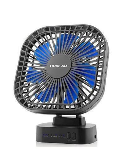 OPOLAR 充電式卓上DCモーター扇風機