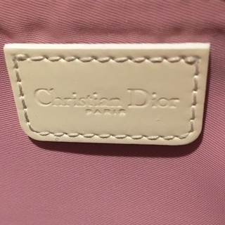 Dior トロッター サドルバッグ ピンク×ホワイトの画像