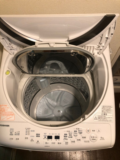 東芝 タテ型洗濯乾燥機ZABOON（洗濯8.0kg、乾燥4.5kg）2019年6月購入