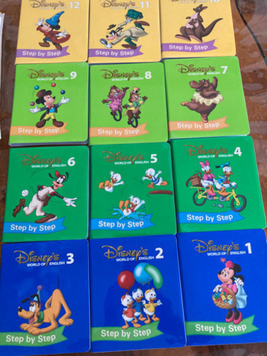 Disney World of English ディズニー英語システム　Step by Step DVD 12枚セット