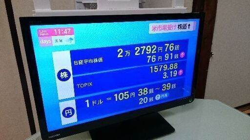 東芝(TOSHIBA) 23S8 REGZA(レグザ) 23V型 地上・BS・110度CSデジタルハイビジョン液晶テレビ　2015年製