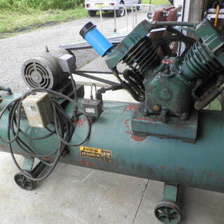 安全自動車 コンプレッサー PH-8P５馬力 三相２００V完動品...