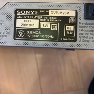 ソニー　DVDプレーヤーの画像