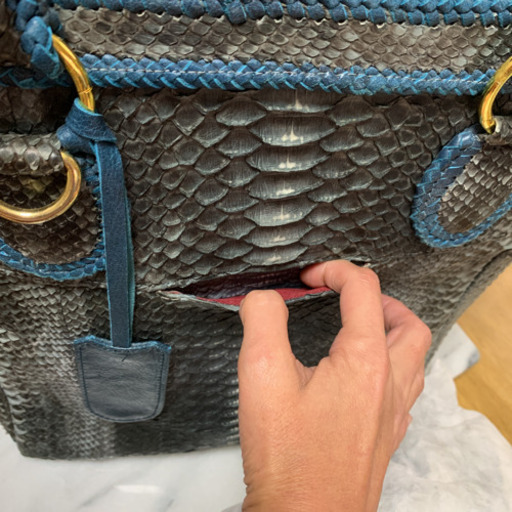 パイソン 蛇革 バッグ