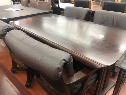 ダイニング5点セット　回転式チェアー【トレファク所沢店】