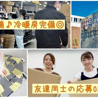 【短期】アパレル通販ショップでの軽作業　未経験者歓迎！の画像