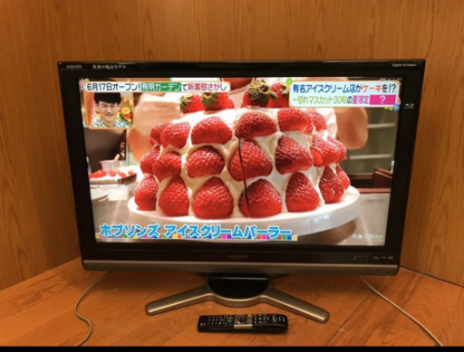◎SHARP◎AQUOS DVD/ブルーレイ内臓 液晶テレビ LC-37DX1 37型 シャープ アクオス リモコン付き （B377）AKARI