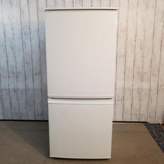 シャープ２ドア冷蔵庫　SJ-14Y-W 2014年製の画像