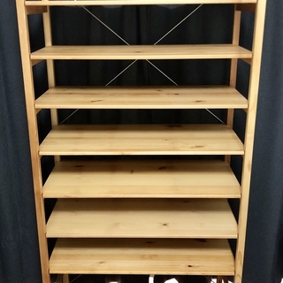 美品】無印良品 パイン材ユニットシェルフ