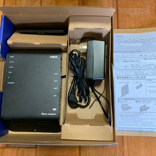 【美品】NEC無線LAN WiFiルーターAterm WG180...
