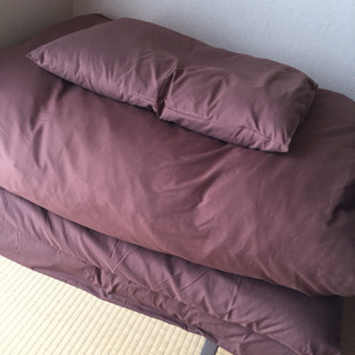 再募集 高反発マットレス、羽毛布団セット一式