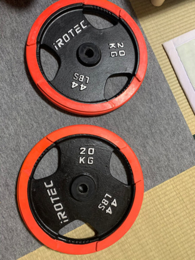 irotec アイロテック 28mm 20kg プレート 2枚 ラバー