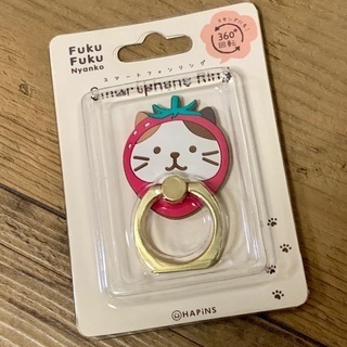 ふくふくにゃんこ　スマホリング
