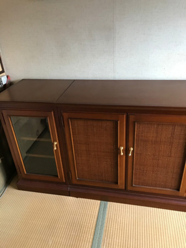 ③高級家具　キャビネット　3点セット