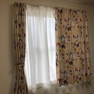 柄がかわいいカーテン　遮光3級カーテン　ニトリの画像