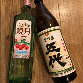 焼酎2本　新品未使用　未開封　アセロナ鏡月　薩摩五代