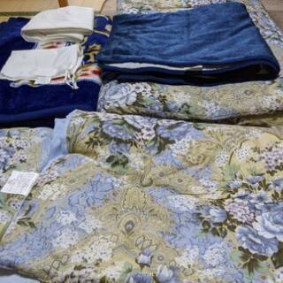   シングルサイズ  ふとんセット(水色&ピンクの2組セット) 