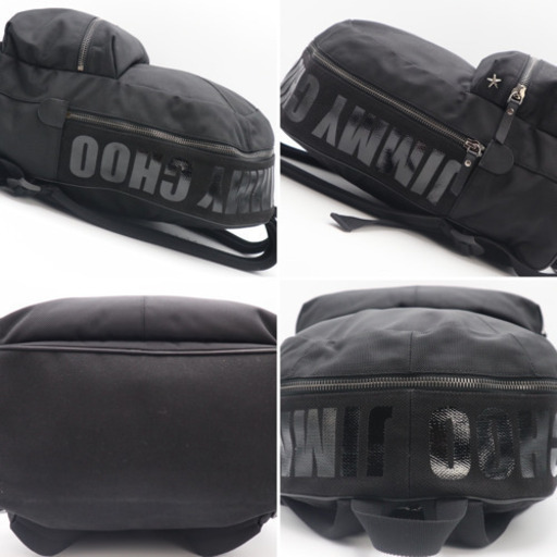 《JIMMY CHOO/リード ジック バックパック》ブラック Aランク 極美品