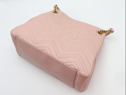 《GUCCI/GGマーモント ピンク 2WAYバッグ》袋 ABランク 美品