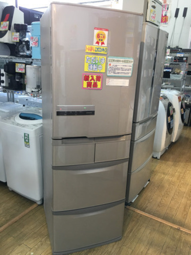 2015年製 HITACHI 415L冷蔵庫 R-K42E ビッグ&スリム 日立 日本製