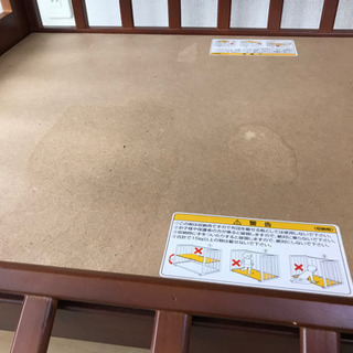 【お取引中】カトージ　ミニベビーベッド　ブラウンの画像