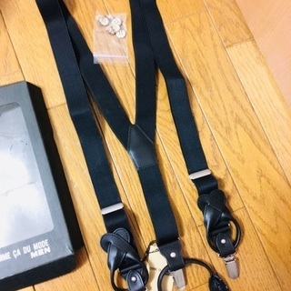 【新品】サスペンダー　comme ca du mode men ブラックの画像