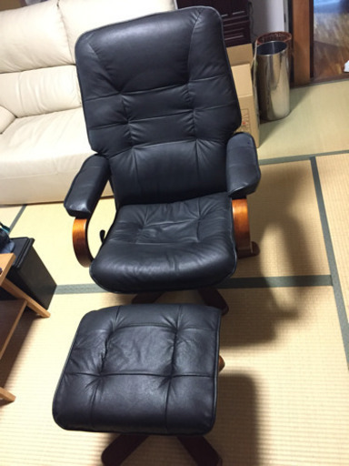 リクライニングチェアー 足台付き