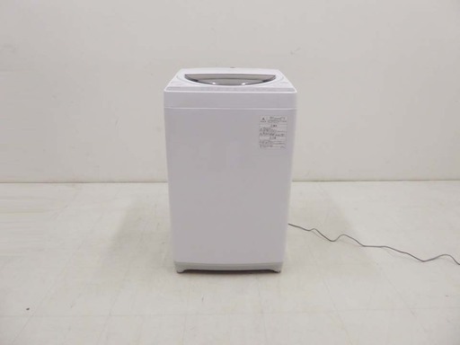 美品 2019年製 TOSHIBA 東芝 保証付 パワフル洗浄 洗濯機 AW-6G6 6キロ
