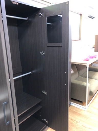 【リサイクルサービス八光　田上店】ニトリ　ダークブラウン　大型クローゼット