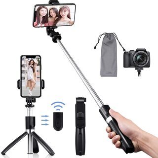 【新品・未使用】ワイヤレスボタン付き自撮り棒 セルカ棒