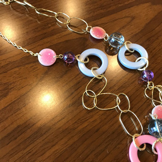 新品　ゴールド　カラーリング　パワーストーン　ネックレス　の画像