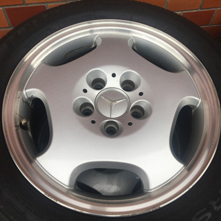 メルセデスベンツ W210純正アルミホイール&スタッドレス4本セット