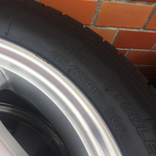 メルセデスベンツ W210純正アルミホイール&スタッドレス4本セットの画像